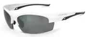 Crossfire Crucible Safety Glasses White Frame, Polarized Silver Mirror Lens Z87+