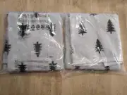 SET of TWO Pottery Barn Pine Tree Reversible Jacquard Hand Towels New