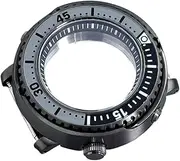 1pcs 43mm C3 Bezel Watch Case Fits NH34 NH35 NH36 NH38 Movement 20ATM Waterproof Men Diving Replace Case 3.8 Crown