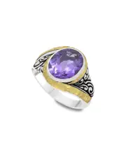 Samuel B 18K & Silver 2.33 ct. tw. Amethyst Ring