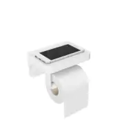 Umbra 16x12x8cm White Flex SureLock Vacuum Seal Grip Toilet Paper Roll/Shelf