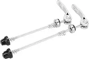 Bicycle Hub Quick Release Lever 2Pcs 145mm Front 185mm Rear Wear Resistance Quick Release Skewer for Bike Wheel Silver