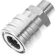 Sosoport Garden Hose Adapter Pressure Washer Nozzle Tip Stainless Steel Jet Nozzle Head Easy Connect