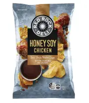 2 x Red Rock Deli Potato Chips Honey Soy Chicken 165g