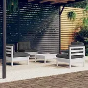 Generic 5 Piece Garden Lounge Set with Anthracite Cushions Pinewood,3096035