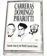 Carreras Domingo Pavarotti - The World's Favorite Tenors (Cassette 1991) SEALED