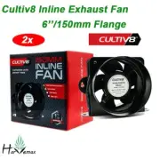 [3x] Hydroponic Cultiv8 6'' 150mm 6inch Inline Axial Silent Fan Ventilation