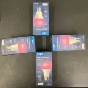 4X TP-Link Tapo Smart Light Bulbs16M Colors RGBW, Dimmable Compatible with Alexa