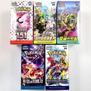 KOREAN Booster 5 BOXES 151+Eevee Heroes+Evolving Skies+Obsidian flames+Raging
