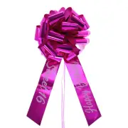 20 Inch Big Car Pull Bow, Giant Gift Wrapping Bow Ribbon for Cars Decor, Fuchsia