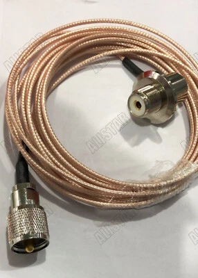 3M RG316 UHF Male to UHF SO239 Jack Female RA Ham Amateur Radio Antenna Cable