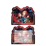 10PC Stranger Things Invitation Cards Party Supplies Birthday Decorations