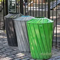 在飛比找樂天市場購物網優惠-戶外鋼制垃圾桶 商場果皮箱 室外個性造型垃圾箱單桶 可定制生