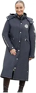 [Supreme Products] Womens/Ladies Active Show Rider Waterproof Horse Riding Jacket (UK Size: 16 UK) (Black/Gold)