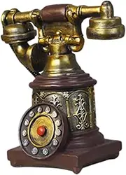 STARTIST Phone Model Wall Decor Statue,European,Artist Figurine,Antique Phone Figurine Vintage Rotary Telephone for Cafe Bar Adornment, H