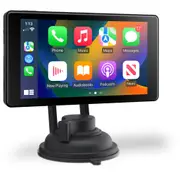 Kapture KPT-W51 Wireless 5" Apple Carplay Android Auto Navigation with Dash Camera