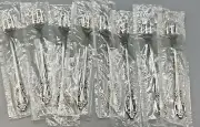 Raphael deluxe Stainless - Oneida set of 8 Cocktail Forks 6", new in wrappers