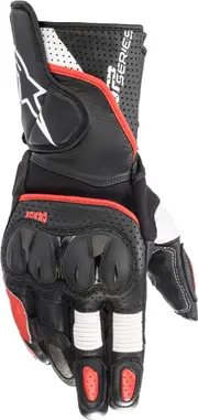 Alpinestars SP-2 V3, gloves , color: Black/White/Light Red , size: XL