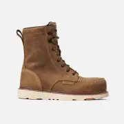 BRUNT Workwear Men's 8" Marin Composite Toe Waterproof Wedge Work Boot Brown - B
