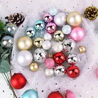 在飛比找樂天市場購物網優惠-[Haee.D]聖誕樹裝飾球 3入 圓球 吊球 彩球 節慶裝