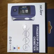 SEJOY Fingertip Pulse Oximeter Blood Oxygen Saturation Monitor SPO2 Rate Monitor