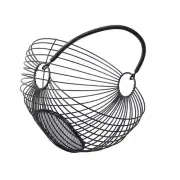 European Style Fruit Basket Metal Bread Box Vegetable Bowl Holder
