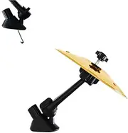 Car cymbal air vent, Mini Drum Crash Cymbal, Ventilated Mounted Drum Percussion Instrument, Easy to Install (Gold, 14 cm Dia.)
