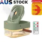Humidifier Mist Fan Portable Cool Mist Fan with LED Night Light for Home Office