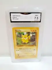 1999 WOTC Pokemon Jungle PIKACHU #60 GMA Near-Mint+ 7.5