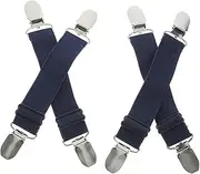 GAROZATION Motorcycle Riding Clips 4pcs Boot Straps Holder Clips Elastic Pant Keeper Versatile for Men and Women