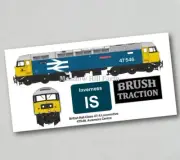 British Rail Class 47 Fridge Magnet 47546 BR Blue Diesel Locomotive