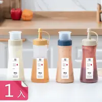 在飛比找PChome24h購物優惠-【荷生活】北歐風食品級擠壓式醬料瓶 蕃茄醬油膏沙拉醬蜂蜜調味