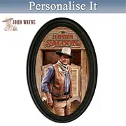 John Wayne Personalised Framed Plate