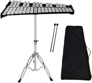 WYJREES 32 Note Glockenspiel Xylophone Vibraphone Percussion Instrument with Carry Bag
