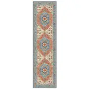 Catzon Vintage Runner Rug Distressed Non-Slip Carpet for Kitchen Hallway-C