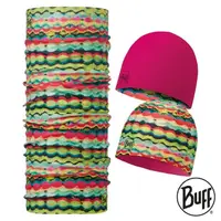 在飛比找momo購物網優惠-【BUFF】兒童POLAR雙層保暖帽+經典頭巾組合 繽紛糖果