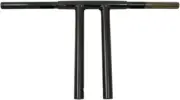 Drag Specialties 1 1/4 in. Gloss Black 12" Buffalo Zero T-Bar (TBW)