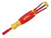 Wiha LiftUp electric Bit Magazine SL/PH Screwdriver Set, 6 Piece WHA38612