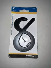 Hillman 839766, #8 - 4" Black Nail On Plastic House Mailbox Number