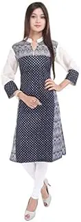 [Chichi] Indian Women's Printed Cotton Kurti Top