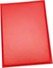 HOODANCOS Leather Certificate Cover Blank Protective Folder for Certificates Diplomas Achievements for School Office Events Red Color Horizontal Display Padded Design
