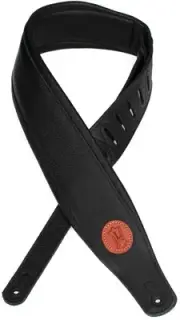 Levy's MSS2 Garment Leather Guitar Strap - Black (5-pack) Bundle