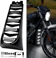 VEISUTOR Motorcycle Front Chin Fairing Spoiler Assembly for Harley Davidson Softail Breakout, Front Lower Radiator Cover for Harley Davidson Softail Breakout Street Bob Fat Bob 2018-2022 Accessories