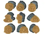 Movie Inside Cookie Cutters Set of 9 Inspired | Disgust, Fear, Anger, Joy, Envy,