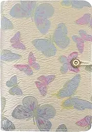 ipoul Butterfly Notebook, A5 Binder, 6 Ring Binder, Refillable Journal, Embroidered Journal, Budget Binder, Sketchbook 6"x8", Travelers Journal, Butterfly Gifts, Planner Binder