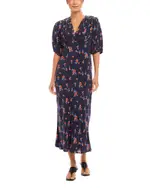 Karen Kane Bias Puff Sleeve Dress