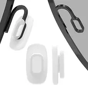Eazean 5 Pairs Slip in Replacement Nose Pads Push in Square Silicone Nose Pieces Guards for Glasses Eyeglasses Sunglasses