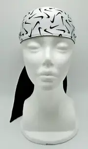 Nike Printed Dri-Fit Head Tie 2.0 Black/White Adult Unisex