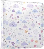 Cartoon Cloud Floral Light Purple my first photo album for baby Self Adhesive 2 pcs 4 x 6'' Photos álbum de fotos para