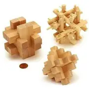 [Cardinal Games] Cardinal Classic Brain Benders 3D Wood Puzzles